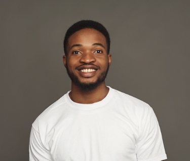 facial expression emotions friendly black man smil PKQYJY3